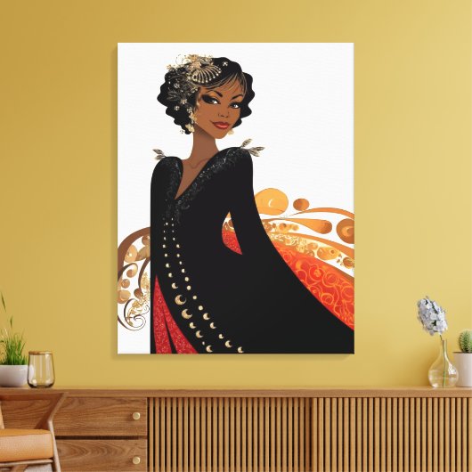 Altijd leuk #9 Uitnodiging Canvas Afdruk (Insitu (Woonkamer))