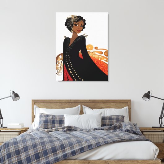 Altijd leuk #9 Uitnodiging Canvas Afdruk (Insitu (Slaapkamer))