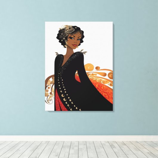 Altijd leuk #9 Uitnodiging Canvas Afdruk (Insitu (Houten vloer))