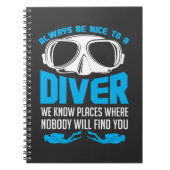 Altijd leuk om een duikend duikerscuba te zijn notitieboek (Voorkant)