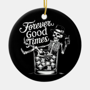 Altijd Leuk Tijd Leuke Halloween Schedel Keramisch Ornament