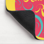 Altijd lezen | Helder Roze Blauw Geel en Zwervels Muismat (Hoek)