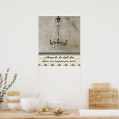 Altijd licht zijn poster (Keuken)