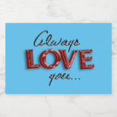 Altijd lief voor je likeurfles etiket (Enkel label)