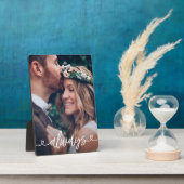 Altijd liefde harten Valentijnse gepersonaliseerd Fotoplaat (Zijkant)