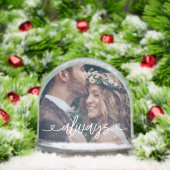 Altijd liefde harten Valentijnse  gepersonaliseerd Sneeuwbol (Kerstmis)