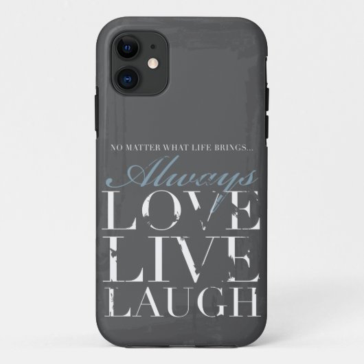 Altijd liefde, live, Laugh - Grunge Grey Hoesje (Achterkant)