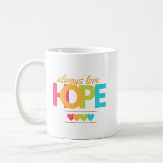 altijd liefde voor hoop koffiemok