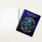 Altijd Lijkt Onmogelijke Blauwe Gloed Bitcoin Planner (Display)