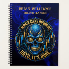 Altijd Lijkt Onmogelijke Blauwe Gloed Bitcoin Planner