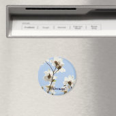 Altijd! magneet Witte Magnolia Bloemen Lente (Insitu (Vaatwasser))