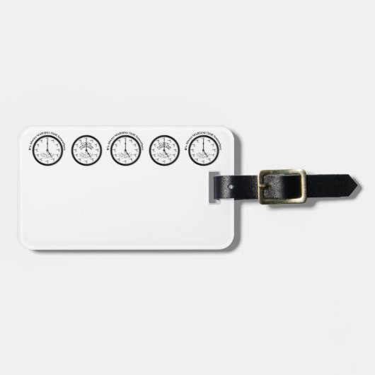 ALTIJD MARTINI TIJD ERGENS CAKE TOPPER PICK BAGAGELABEL (Voorkant horizontaal)
