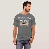 Altijd met mijn hond MILO T-shirt (Voorkant volledig)