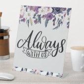 Altijd met ons huwelijksgedenkteken reclamebord met voetstuk (Insitu)