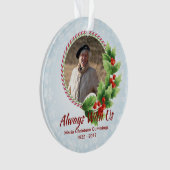 Altijd met persoonlijke gepersonaliseerde Memorial Ornament (voorkant)