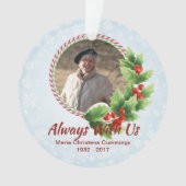Altijd met persoonlijke gepersonaliseerde Memorial Ornament (voorkant)