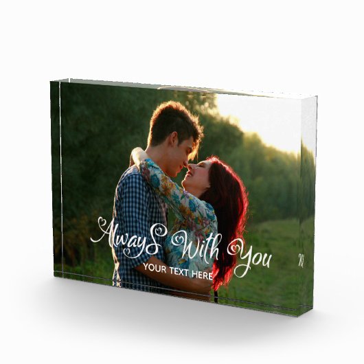 Altijd met u Gepersonaliseerd Fotoblok (Rechts)