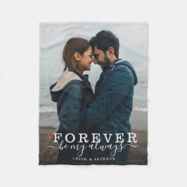 Altijd mijn altijd romantische paar zijn fleece deken