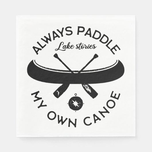 Altijd mijn eigen kano opzadelen servet (Voorkant)