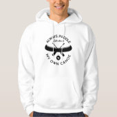Altijd Mijn Eigen Kano Paddelen Hoodie (Voorkant)