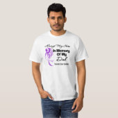 Altijd mijn Hero in geheugen, pap - pancreaskanker T-shirt (Voorkant volledig)