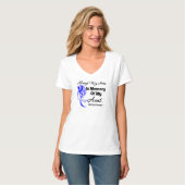 Altijd mijn Hero in Memory Aunt - Colon Cancer T-shirt (Voorkant volledig)