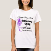 Altijd mijn Hero in Memory Aunt - Pancreaskanker T-shirt (Voorkant)