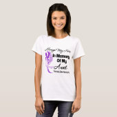Altijd mijn Hero in Memory Aunt - Pancreaskanker T-shirt (Voorkant volledig)