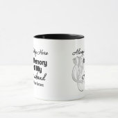Altijd mijn Hero in Memory Husband - Lung Cancer Mok (Midden)