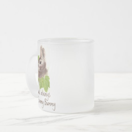 Altijd mijn Hunny Bunny Rabbit, Glass Mok (Voorkant links)