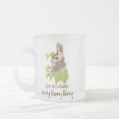 Altijd mijn Hunny Bunny Rabbit, Glass Mok (Links)