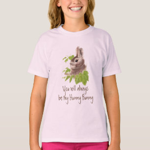 Altijd mijn Hunny Bunny Rabbit Quote T-Shirt zijn