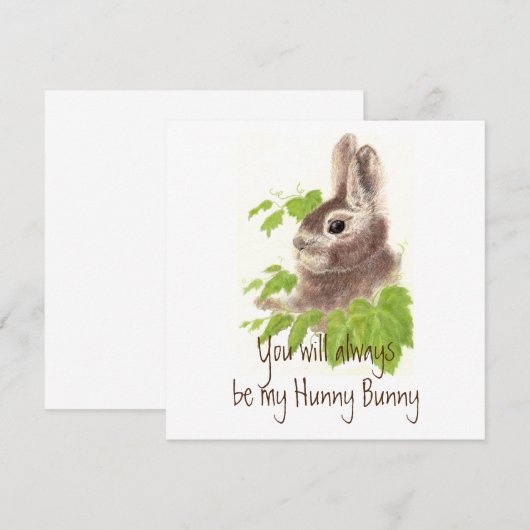 Altijd mijn Hunny Bunny Rabbit Quote zijn (Voorkant / Achterkant)