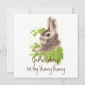 Altijd mijn Hunny Bunny Rabbit Quote zijn (Voorkant)