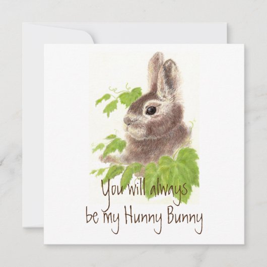Altijd mijn Hunny Bunny Rabbit Quote zijn (Voorkant)