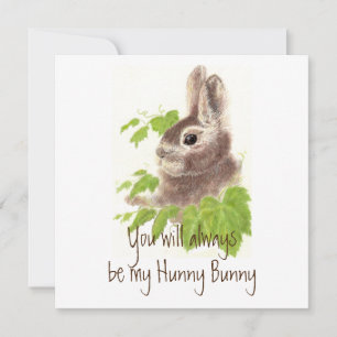 Altijd mijn Hunny Bunny Rabbit Quote zijn