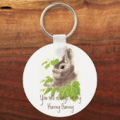 Altijd mijn Hunny Bunny Rabbit Quote zijn Sleutelhanger (Voorkant)