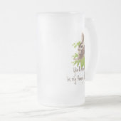 Altijd mijn Hunny Bunny Rabbit zijn. Matglas Bierpul (Voorkant rechts)