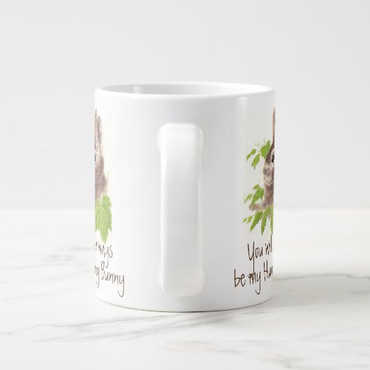 Altijd mijn Hunny Quote Bunny Rabbit zijn. Grote Koffiekop (Achterkant)