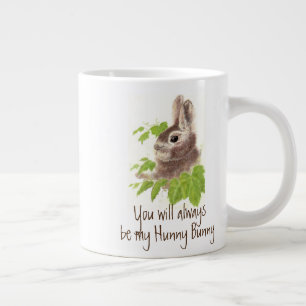 Altijd mijn Hunny Quote Bunny Rabbit zijn. Grote Koffiekop