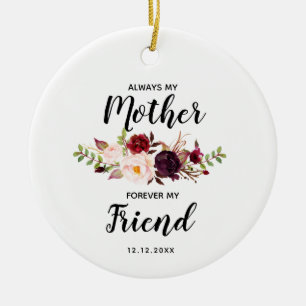 Altijd mijn kerstcadeautjes voor mijn moeder keram keramisch ornament