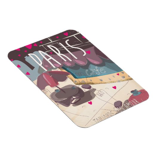 Altijd mijn liefde - Parijs reisposter Magneet (Rechterzijde)