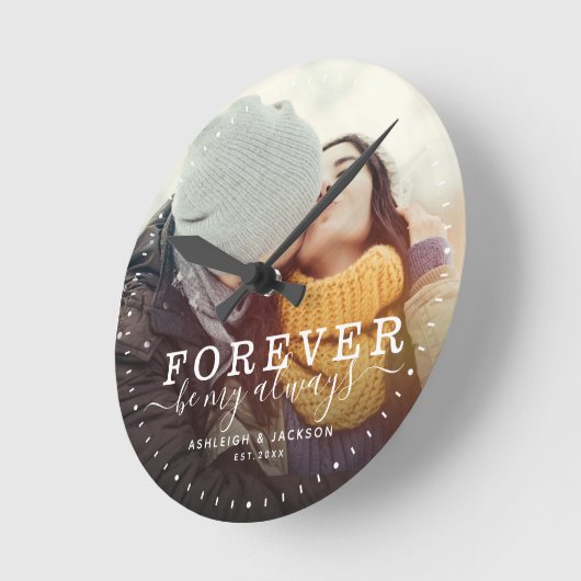 Altijd mijn liefdesbruiloft-fotoscript zijn ronde klok (Hoek)