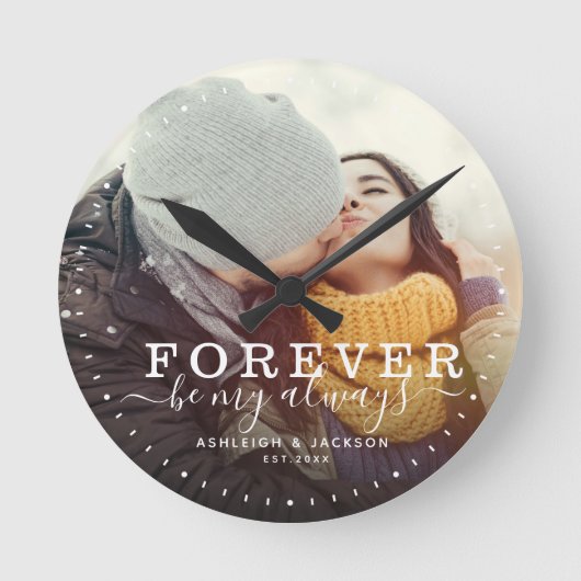 Altijd mijn liefdesbruiloft-fotoscript zijn ronde klok (Voorkant)
