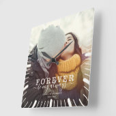 Altijd mijn liefdesbruiloft-fotoscript zijn vierkante klok (Hoek)