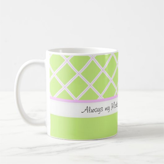 Altijd mijn moeder en vrienden Moederdag Mok (Links)