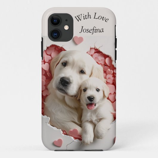 Altijd mijn moeder - Hond Mum & Baby Case-Mate iPhone Case (Achterkant)