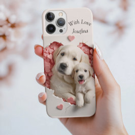 Altijd mijn moeder - Hond Mum & Baby Case-Mate iPhone Case