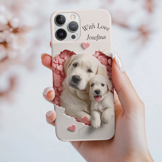 Altijd mijn moeder - Hond Mum & Baby Case-Mate iPhone Case