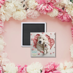 Altijd mijn moeder - Hond Mum & Baby Moederdag Magneet